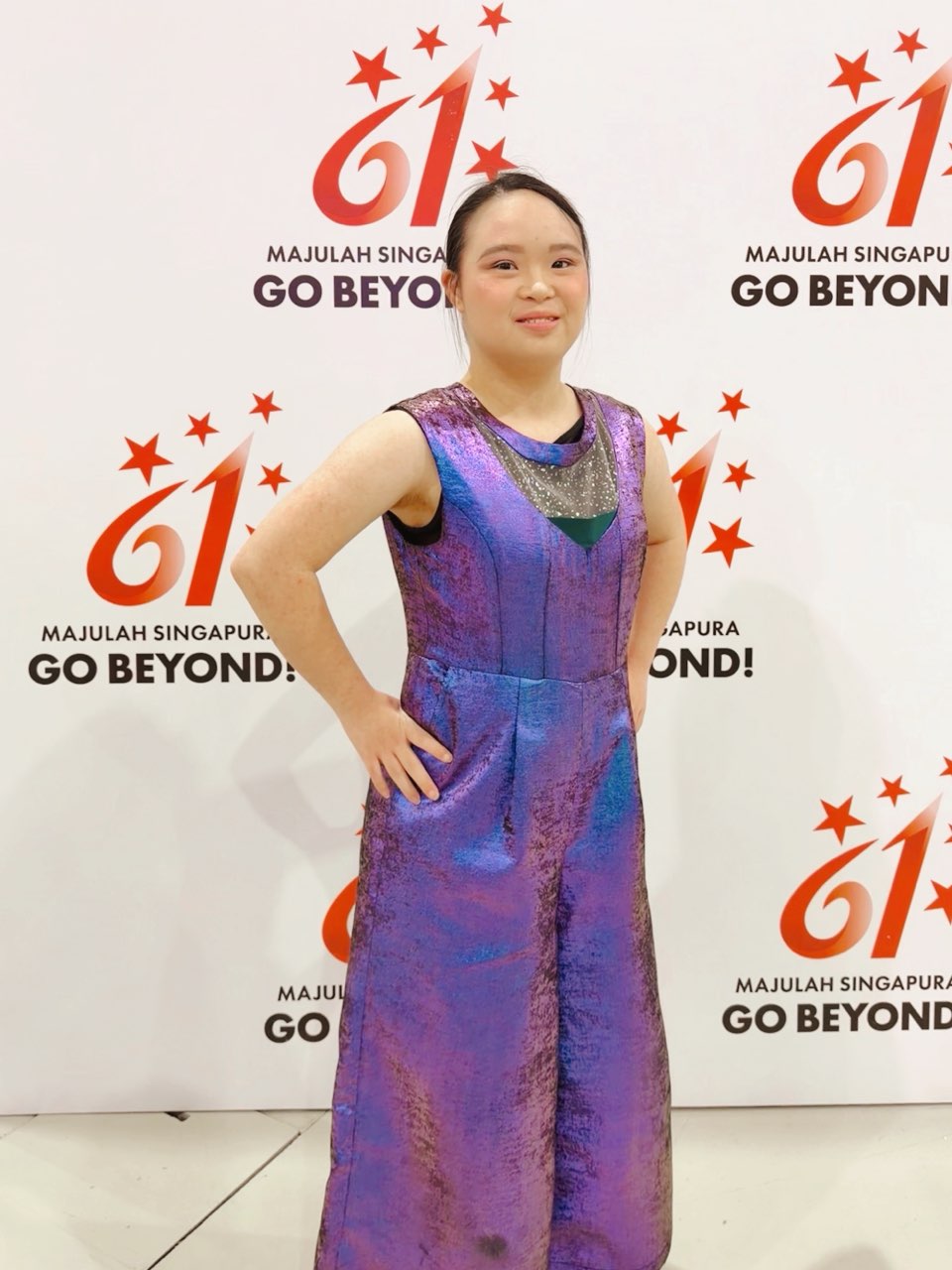 Megan Tang at the National Day Parade 2026 media event